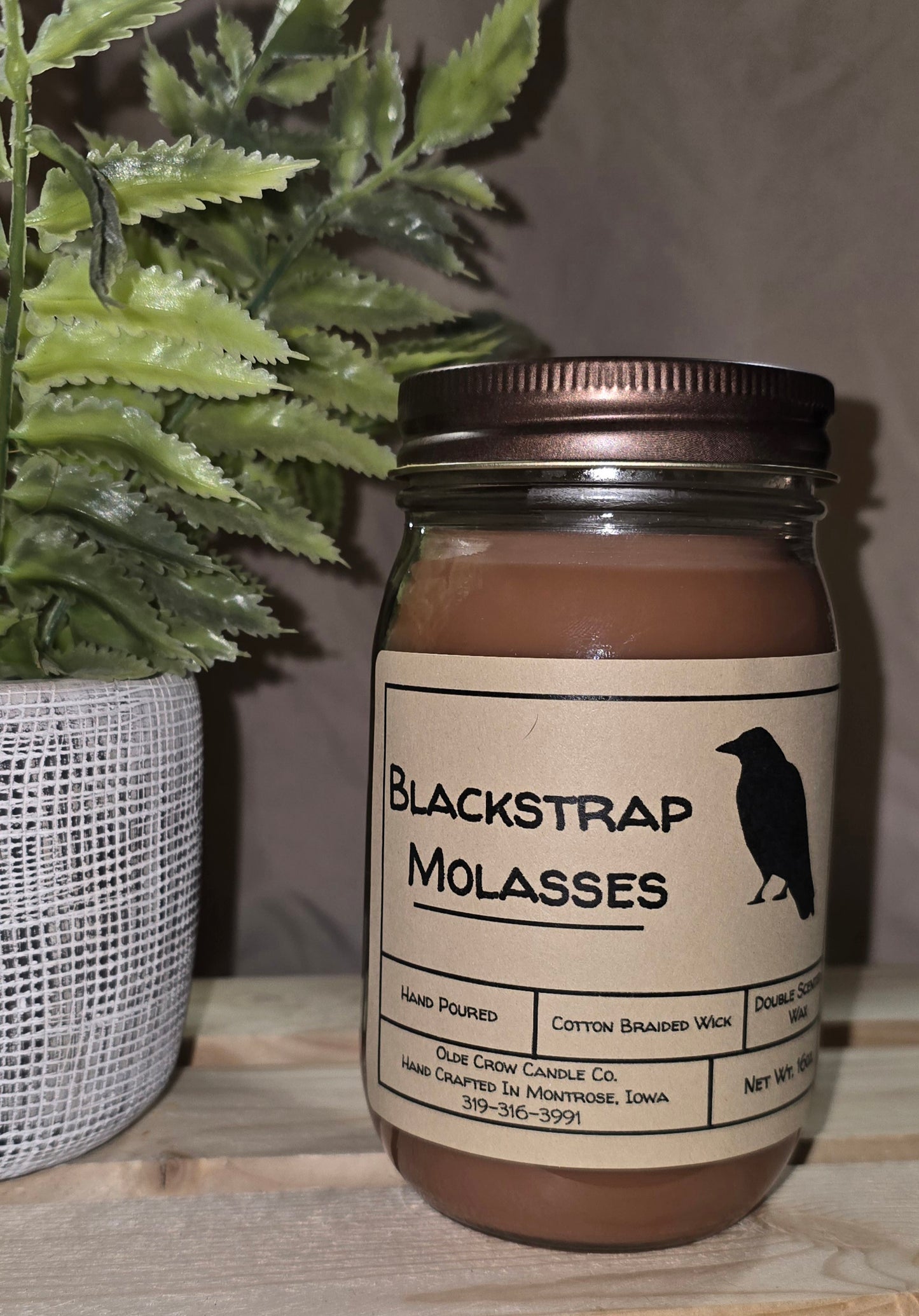 16oz Blackstrap Molasses candle