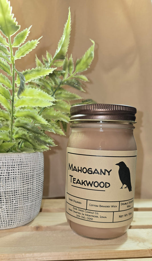 16oz Mahogany Teakwood candle