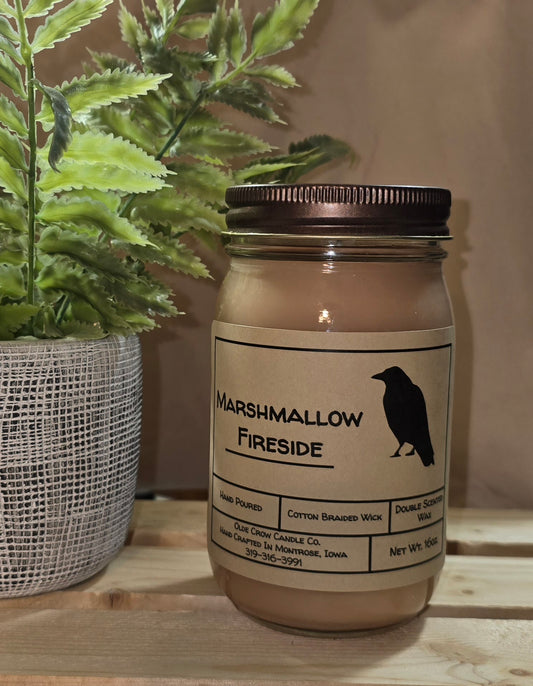 16oz Marshmallow Fireside candle