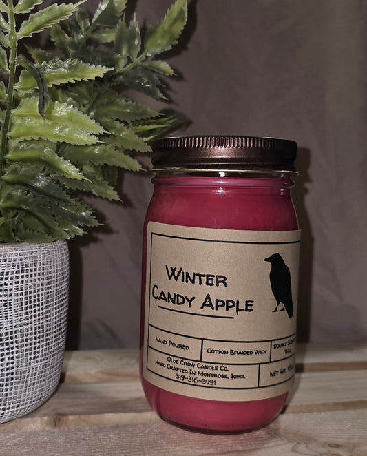 16oz Winter Candy Apple candle