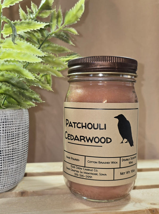 16oz Patchouli Cedarwood candle