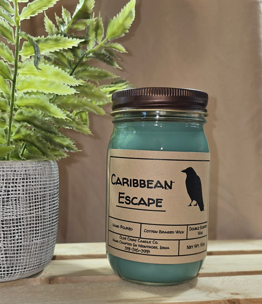 16oz Caribbean Escape candle