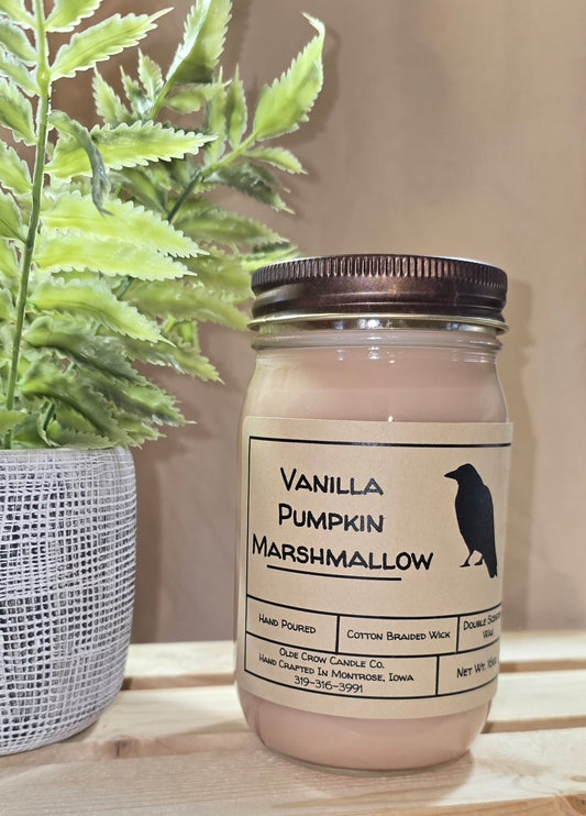 16oz Vanilla Pumpkin Marshmallow candle